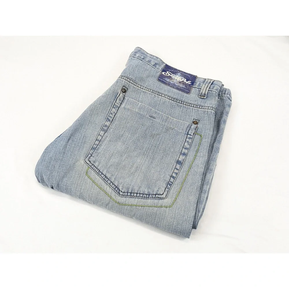 Southpole Jeans Mens 38x32 Baggy Relaxed Y2K Distressed Hip Hop Street Wear Wide